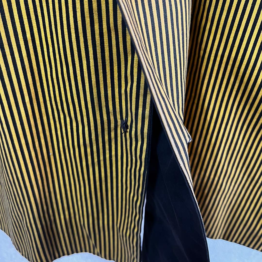 20s 30s french vintage リバーシブル コート ストライプ
