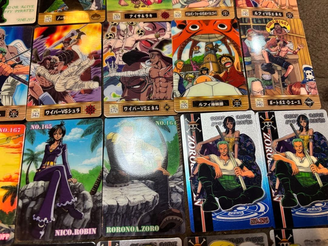 ワンピース カードグミ 60枚 まとめ売り ナミ ロビン ルフィ ゾロ エース