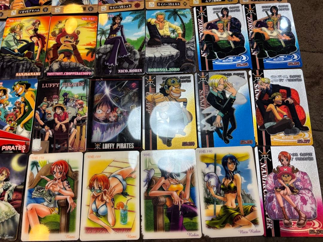 ワンピース カードグミ 60枚 まとめ売り ナミ ロビン ルフィ ゾロ エース