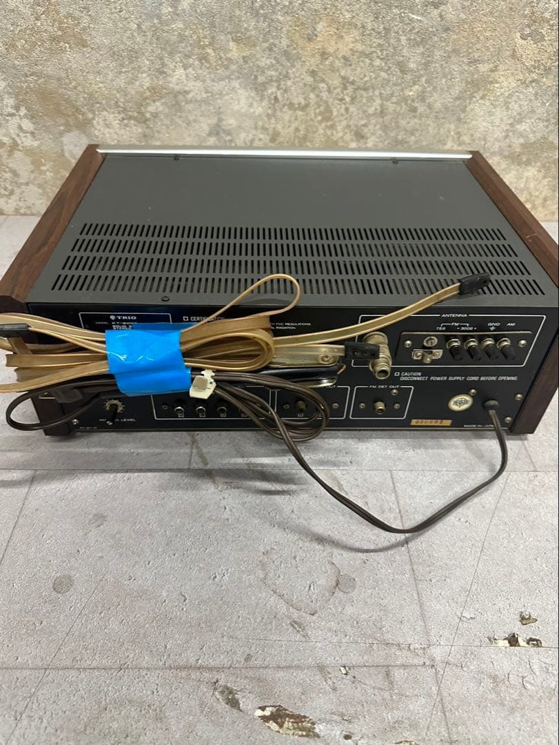 TRIO KT-9007 AM/FMステレオチューナー 木枠ビンテージ 取説付き