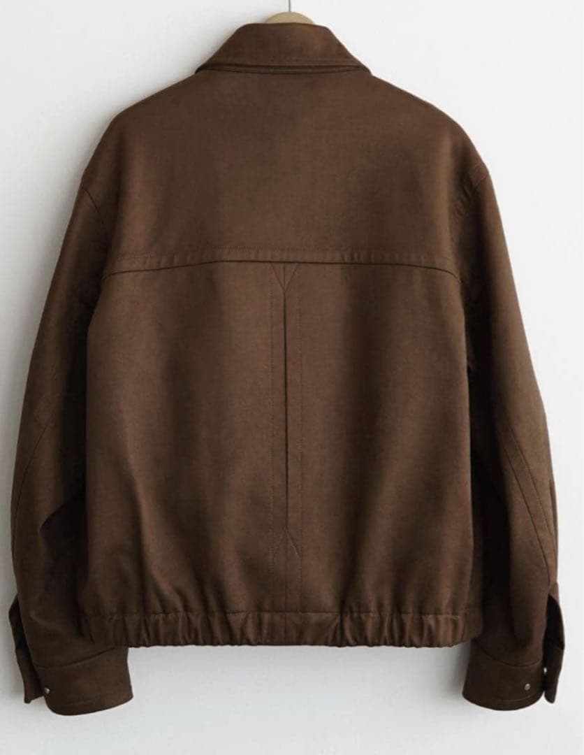 完売品　wym GRAIN FAUX SUEDE ZIP BLOUSON