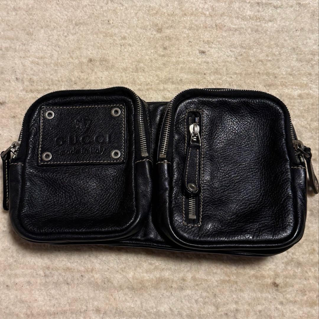 GUCCI ボディバッグ レザー 革 バッグ