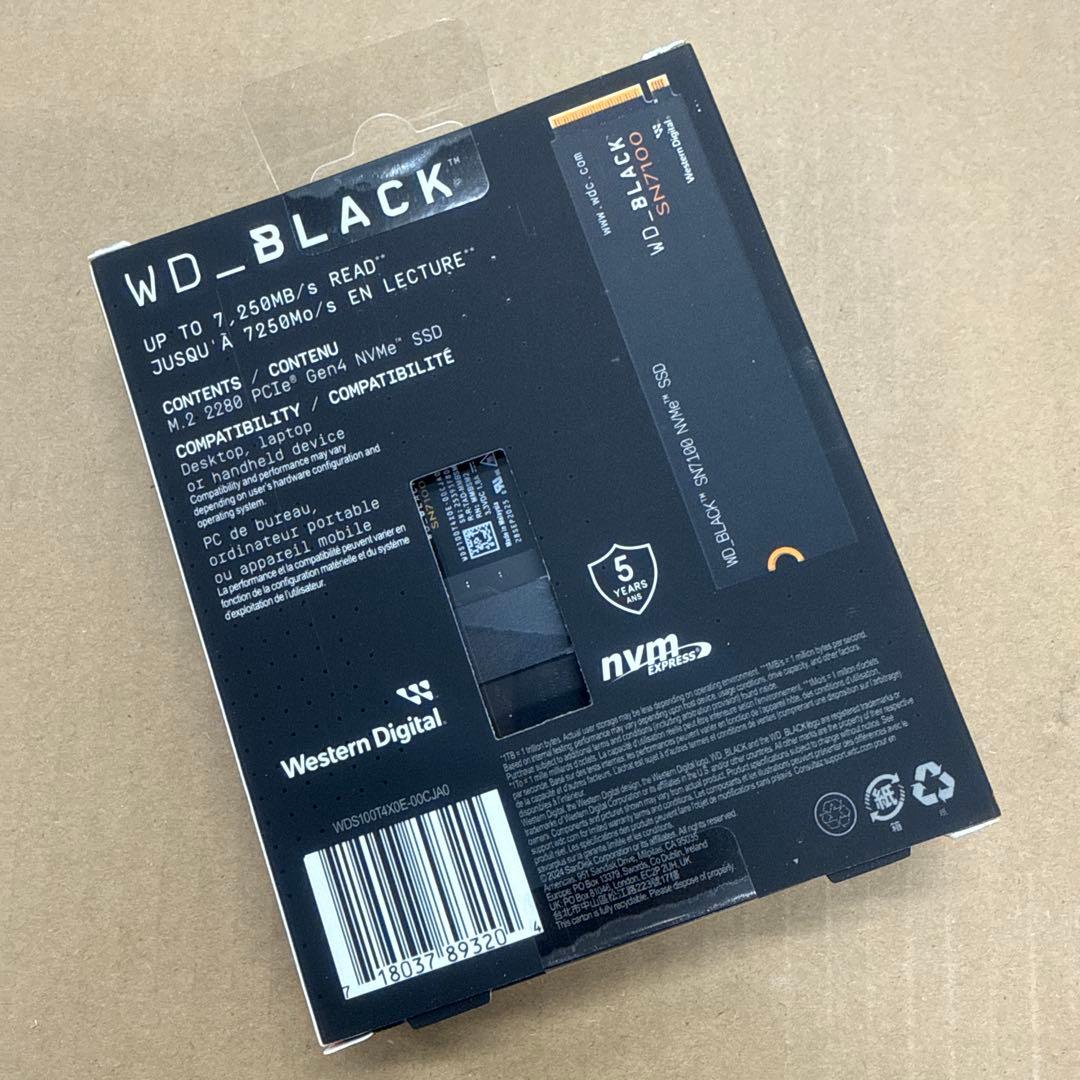未開封国内正規品　WD_BLACK SN7100 1TB SSD