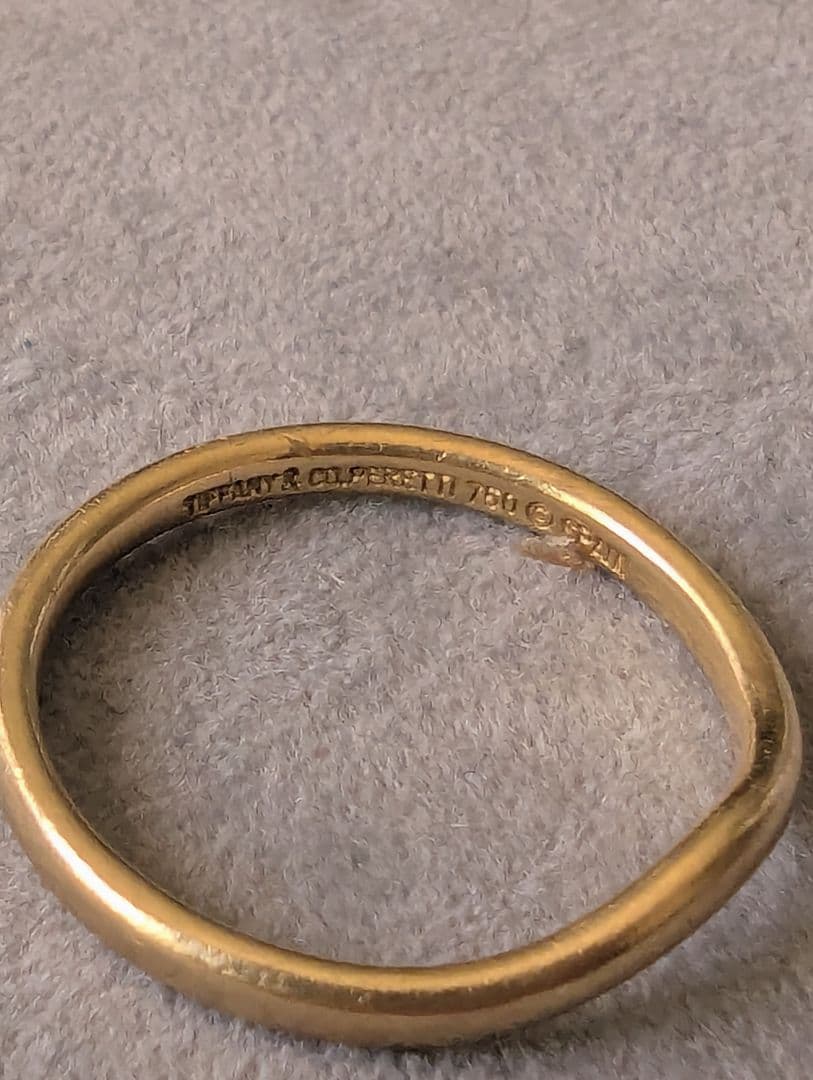 Tiffany&Co. ティファニー リング　カーブド バンド 750　K18