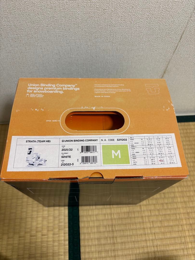 UNION STRATA 21-22モデル M スノーボード ビンディング