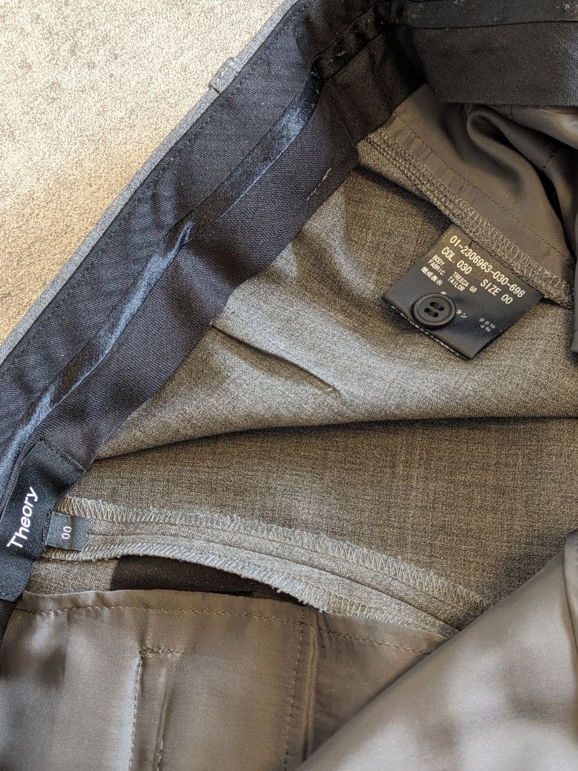 【アップル様】Theory ジャケット＆パンツ ノーカラー セットアップ ★美品