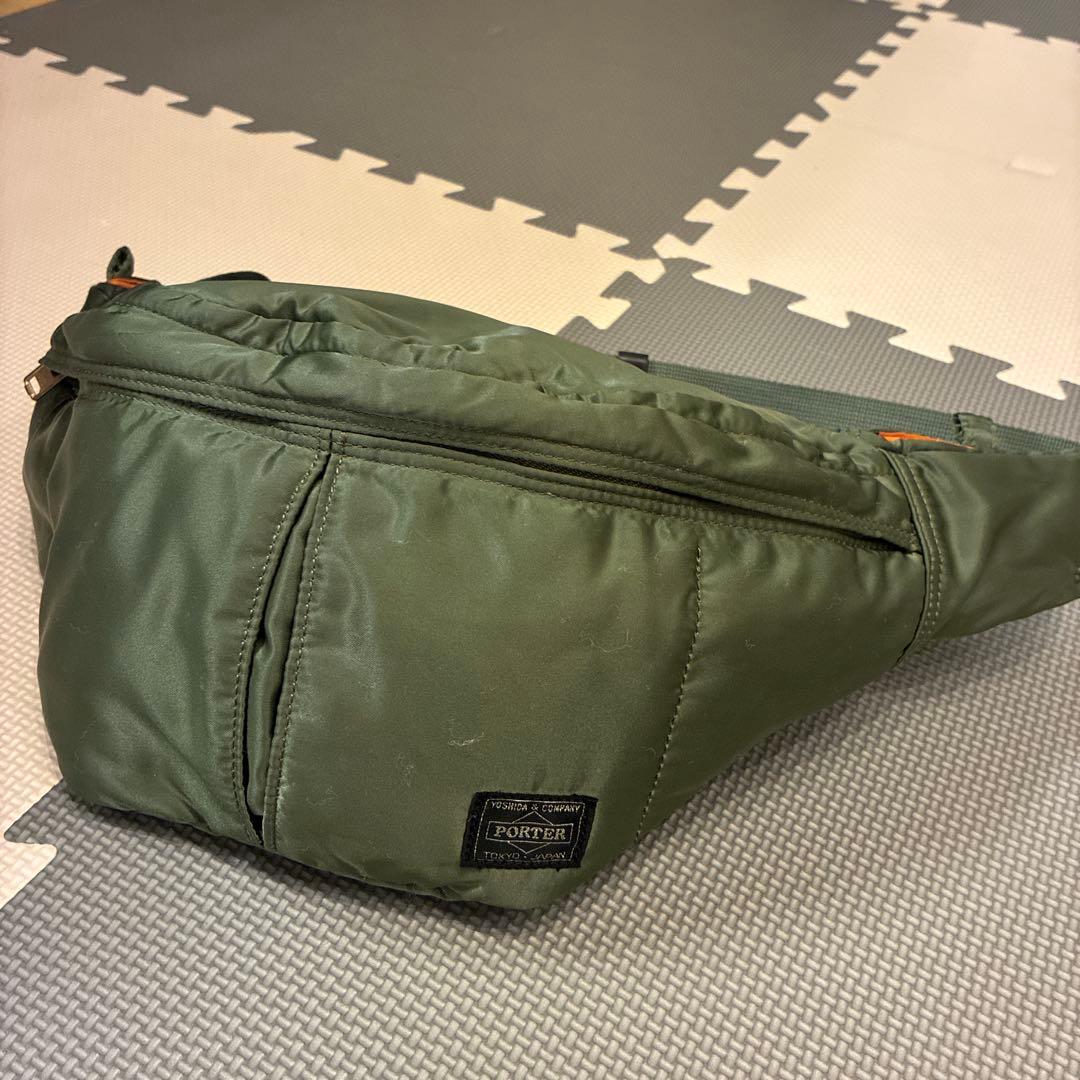 PORTER TANKER オリーブ ボディバッグ ウエストポーチ