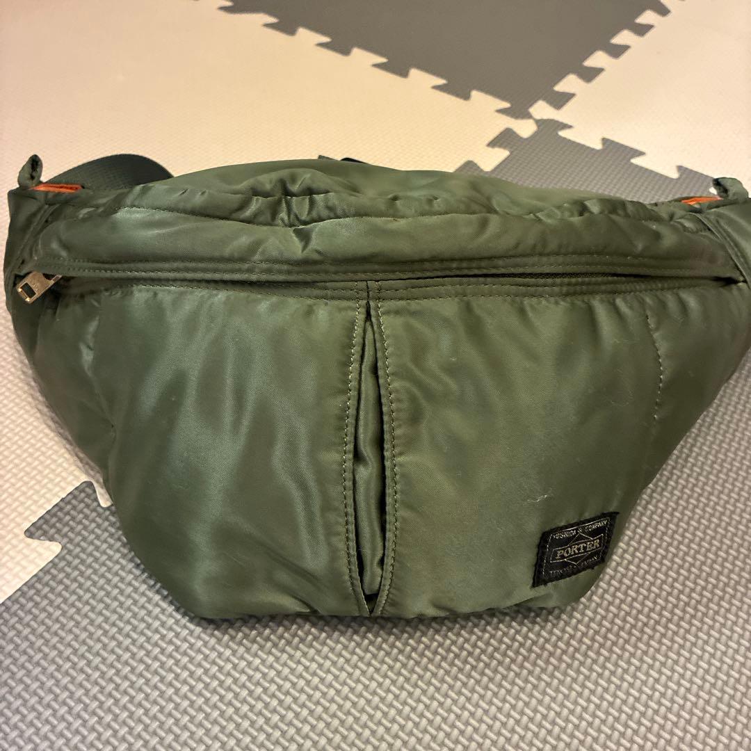 PORTER TANKER オリーブ ボディバッグ ウエストポーチ