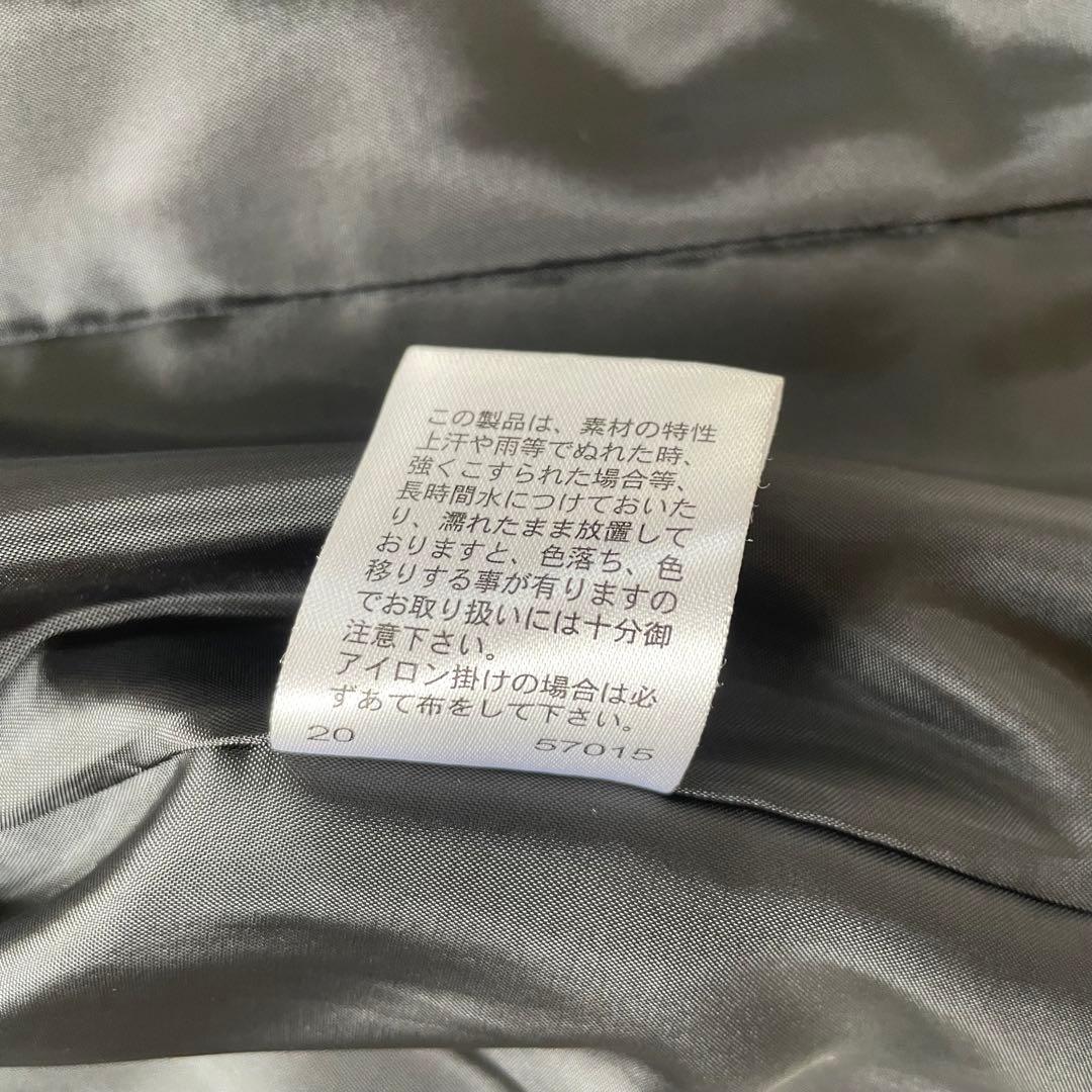 【美品】コムサイズム　パンツスーツ　セットアップ　ノーカラー　セレモニー　黒喪服