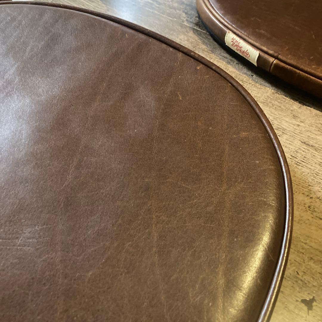 ACME アクメファニチャー　本革レザー　シートクッション　★2個セット