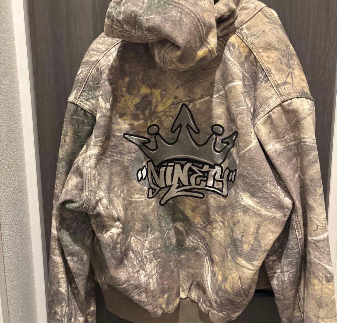 King Logo Slub Denim Zip Hoodie Mサイズ