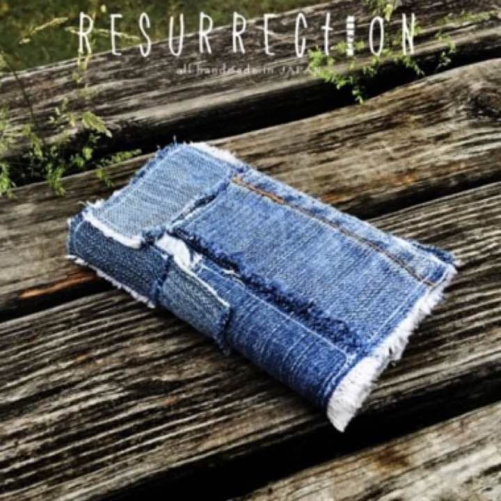 RESURRECTION デニムパッチワーク iPhoneケース