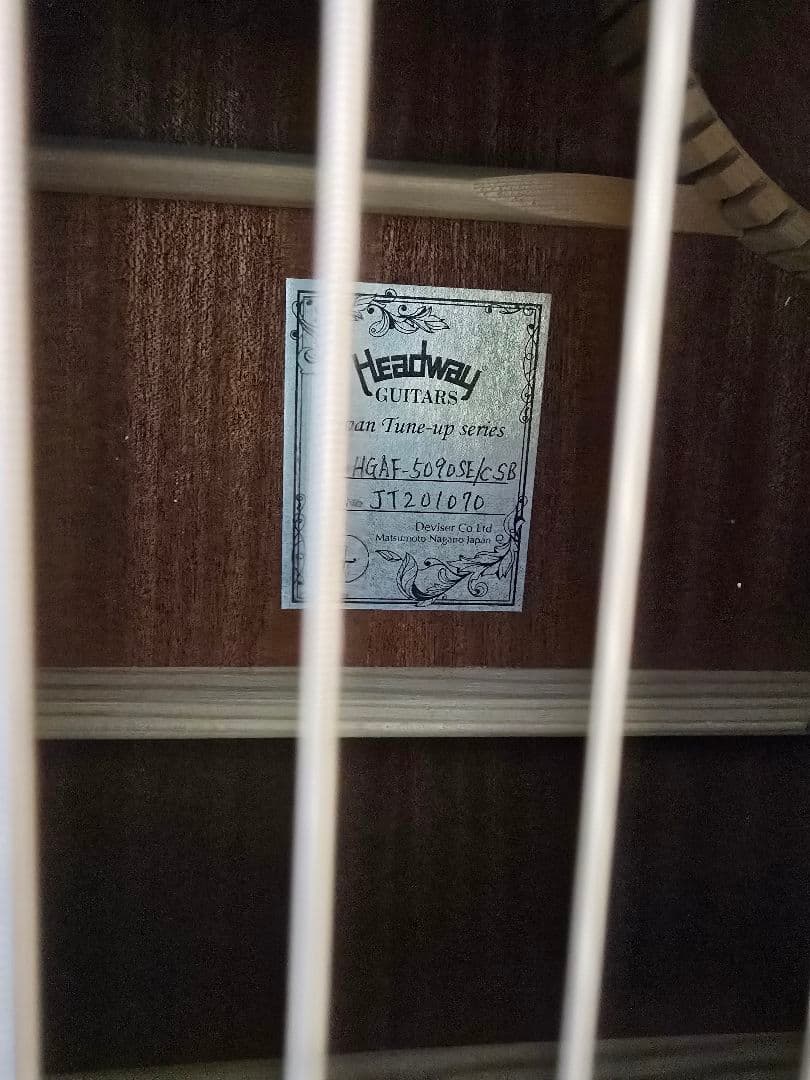 HGAF-5090SE/C　ヘッドウェイエレアコ　Headwayギター　エレアコ