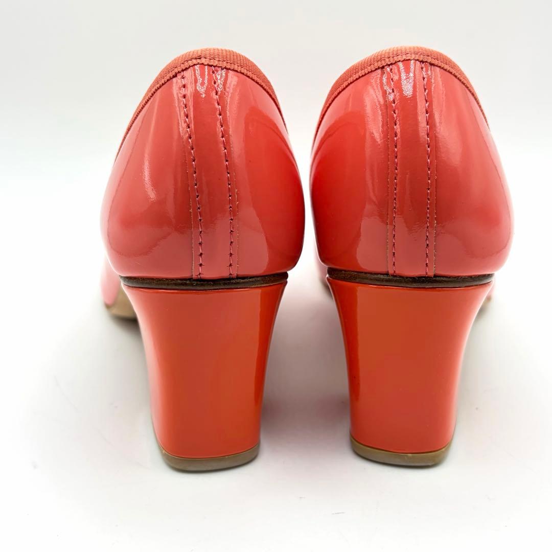 未使用級✨repetto パンプス パナム コーラルピンク エナメル 24㎝