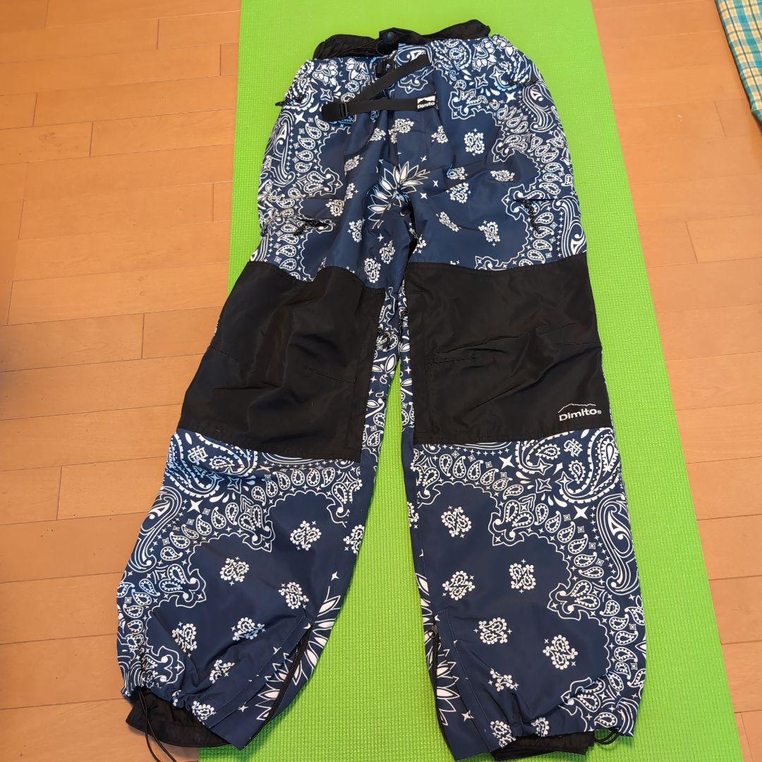 Dimito バンダナ柄 スノーボードウェア