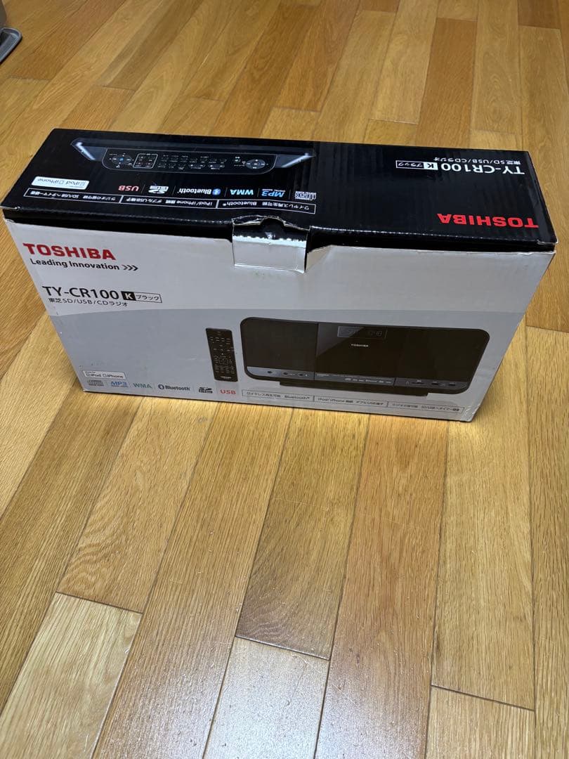 【新品】TOSHIBA TY-CR100 CD/SD/USBプレーヤー　箱付き