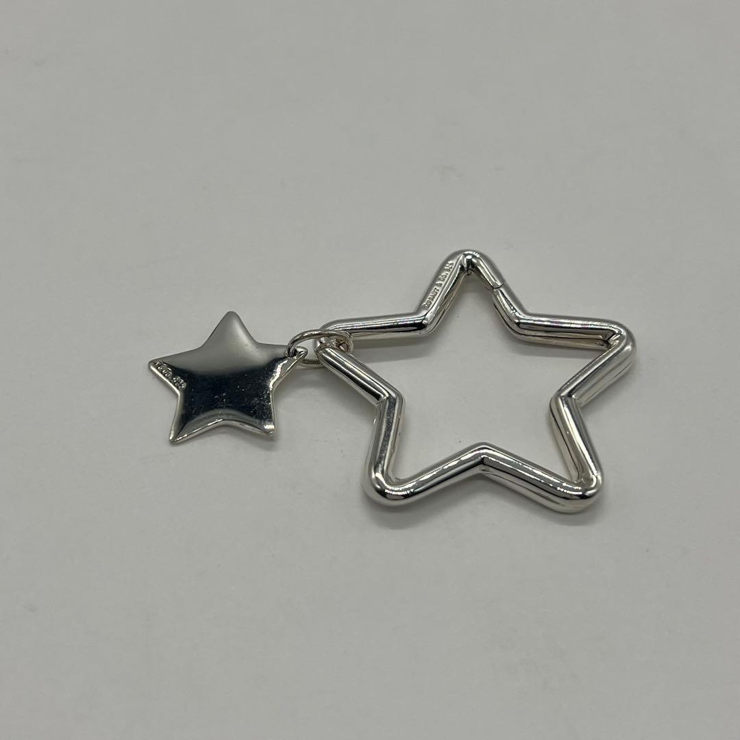 ティファニー TIFFANY スター キーリング キーホルダー 希少 SV925