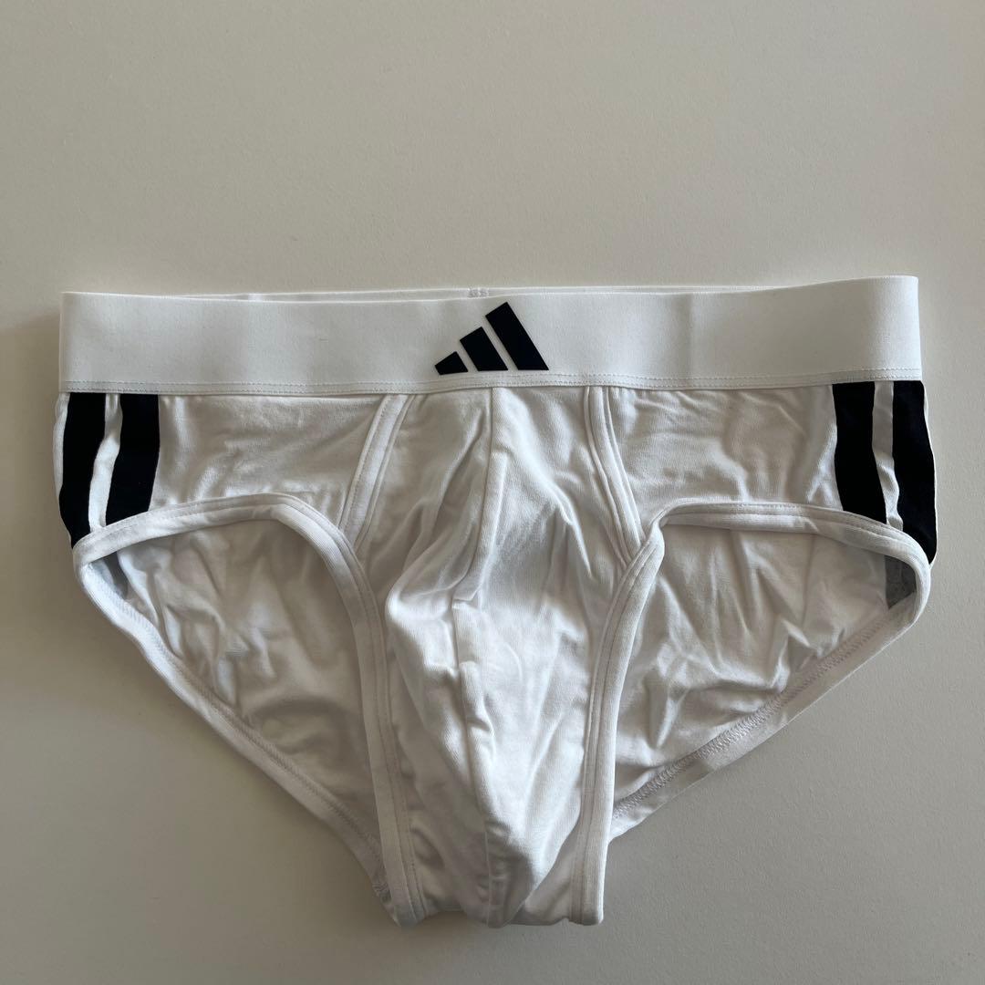 adidas アディダス　ローライズブリーフ　L(M) 3枚セット　白ブリーフ