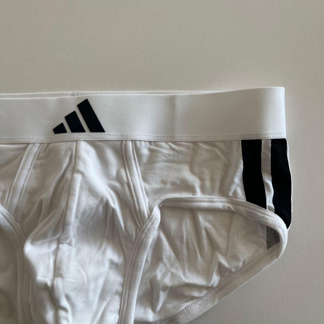 adidas アディダス　ローライズブリーフ　L(M) 3枚セット　白ブリーフ