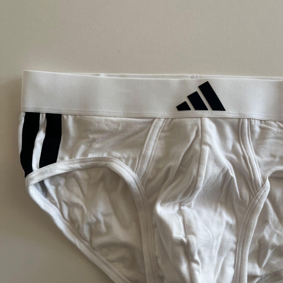 adidas アディダス　ローライズブリーフ　L(M) 3枚セット　白ブリーフ