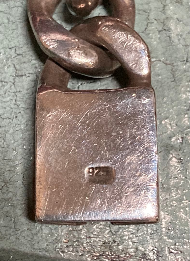 [9] Silver925 / 130g かまぼこ型 喜平チェーンブレスレット