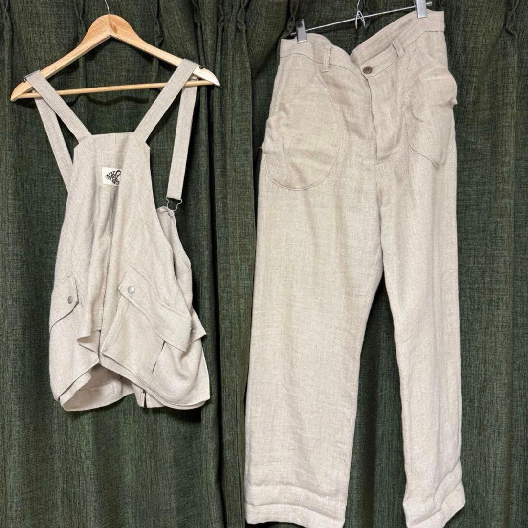 ナストイズ セットアップ 麻 Lサイズ