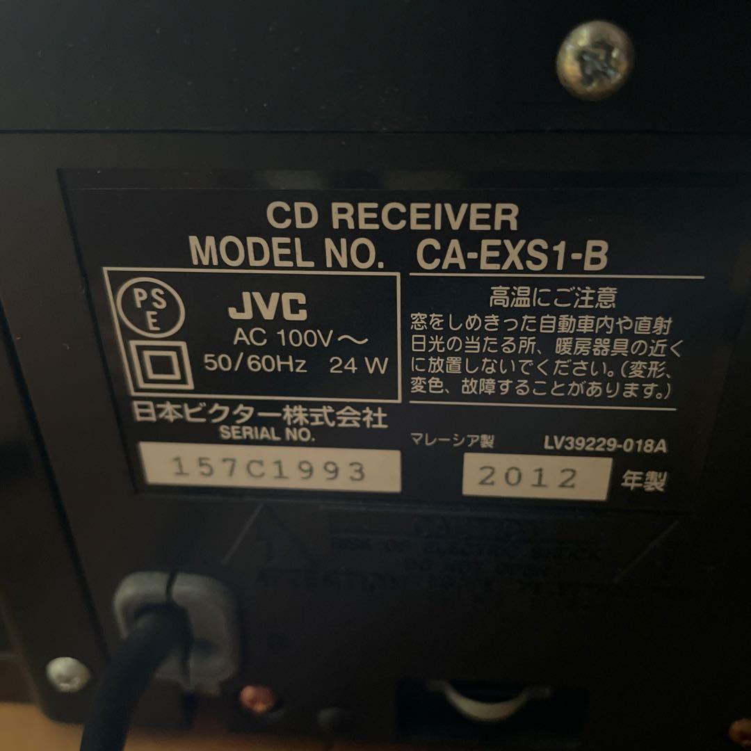 JVC ミニコンポ CDプレーヤー CA-EXS1- B ウッドコーン