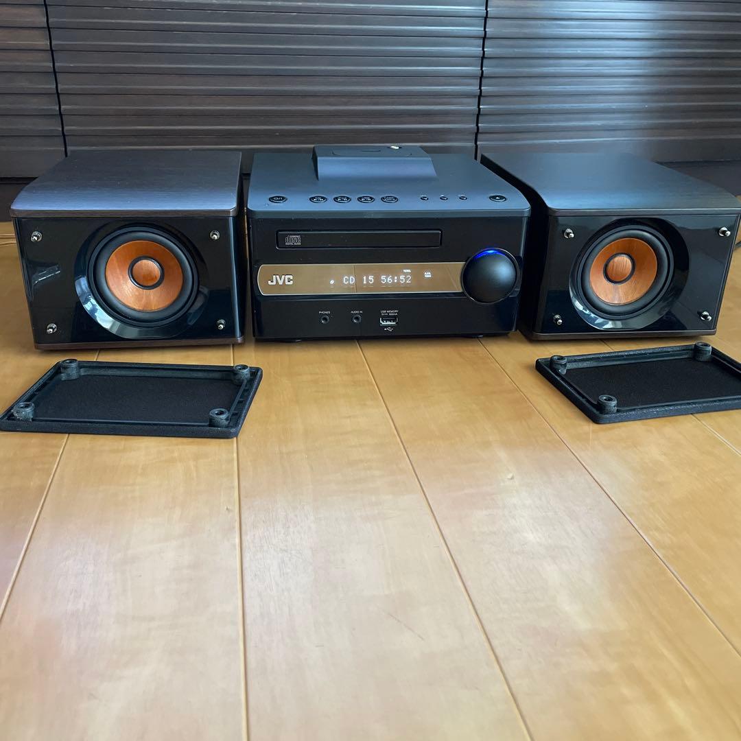 JVC ミニコンポ CDプレーヤー CA-EXS1- B ウッドコーン