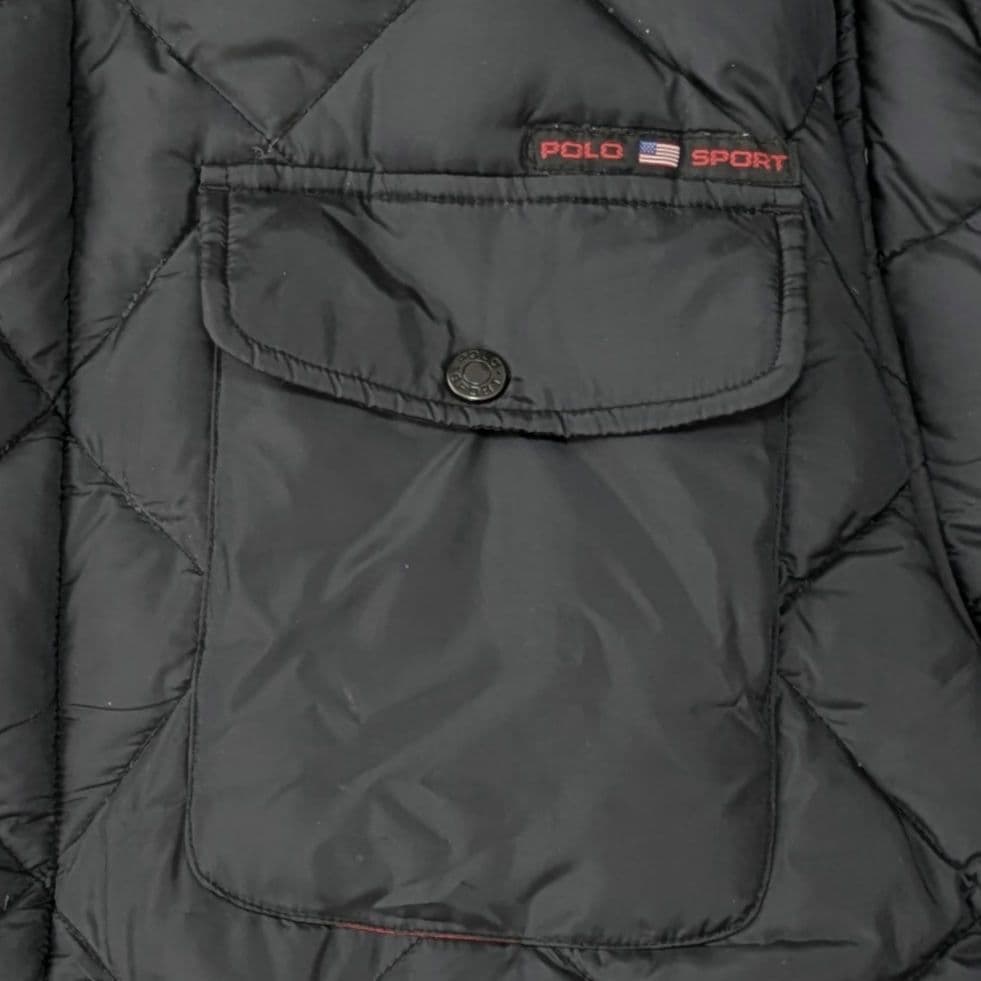 極美品　90s 星条旗　POLO SPORT　キルティング　ダウンジャケット