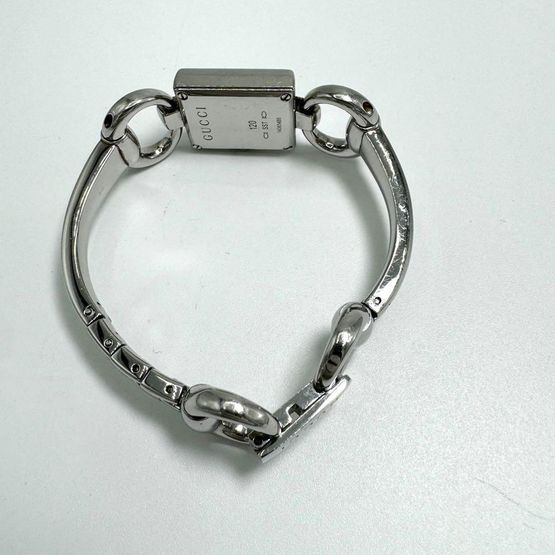 【稼動】GUCCI トルナヴォーニ 時計 120 バングル GG シェル文字盤