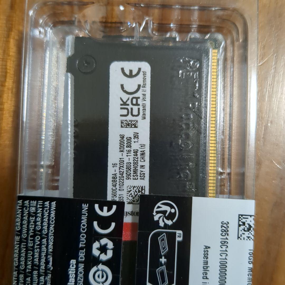 新品 16GB 2枚 kingston Beast DDR5 6000MHz