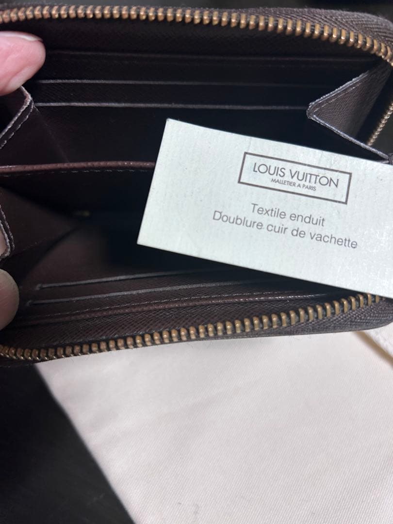 『ルイ・ヴィトン』ダミエジッピーパース　コンパクト　ブラウン