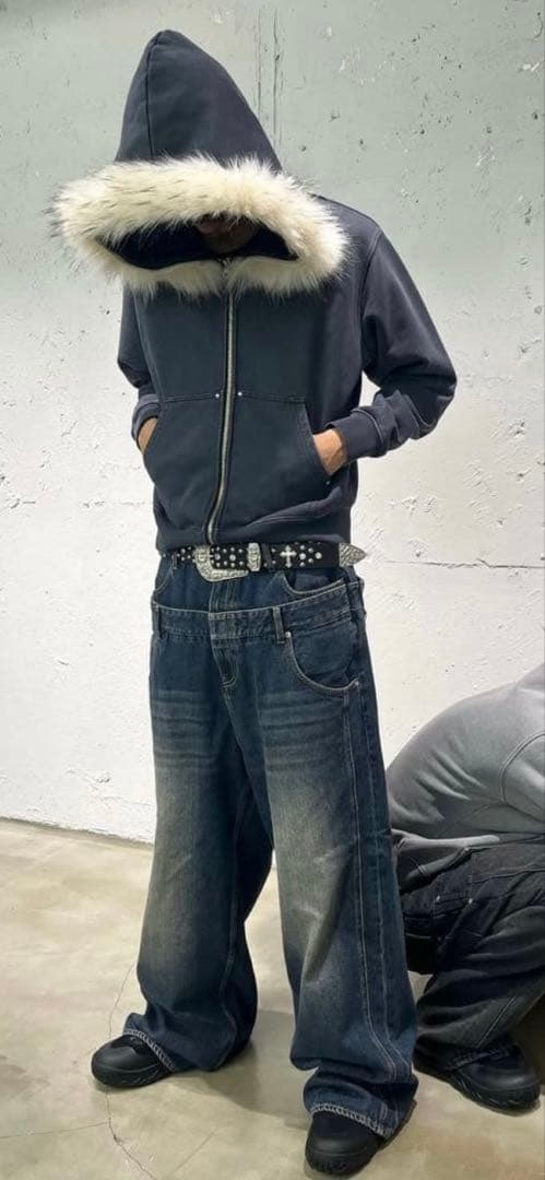 a*様 future archive ファー付きジップパーカー