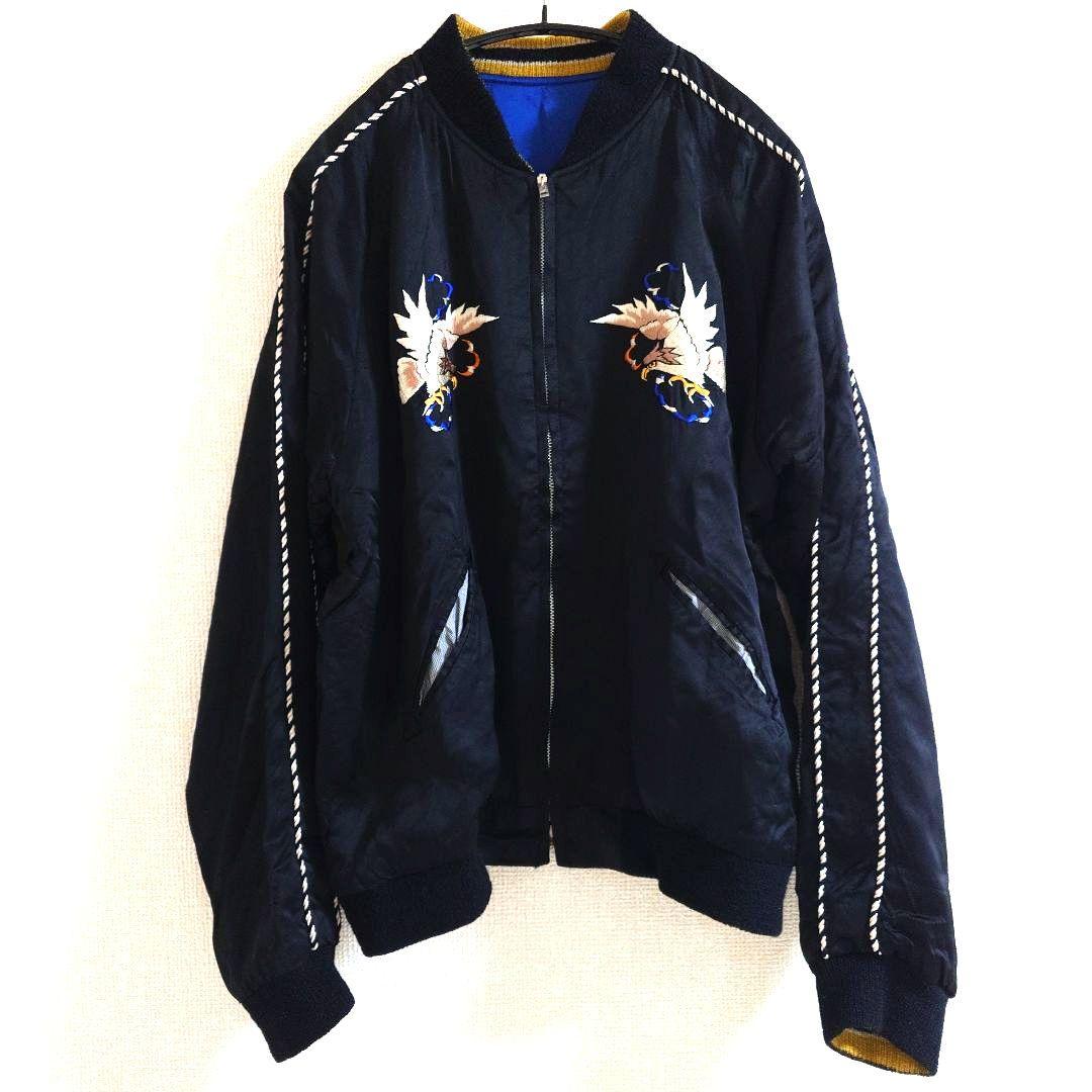 特大　テーラー東洋 スカジャン 港商 TT15297　鷹　虎　富士山　龍