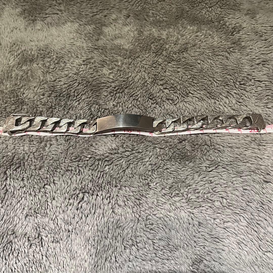 【VINTAGE】英国ヴィンテージIDブレスレット ホールマーク