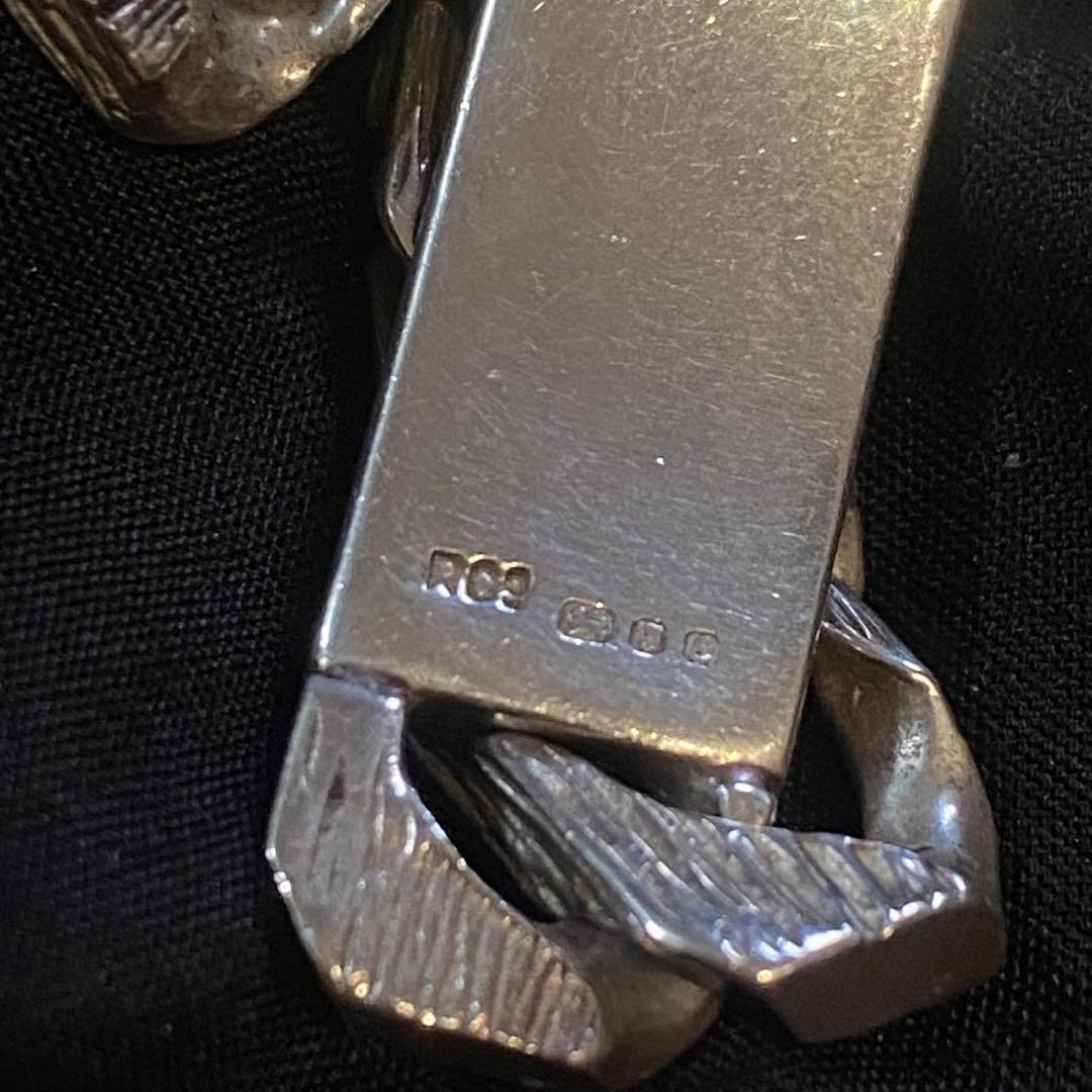 【VINTAGE】英国ヴィンテージIDブレスレット ホールマーク