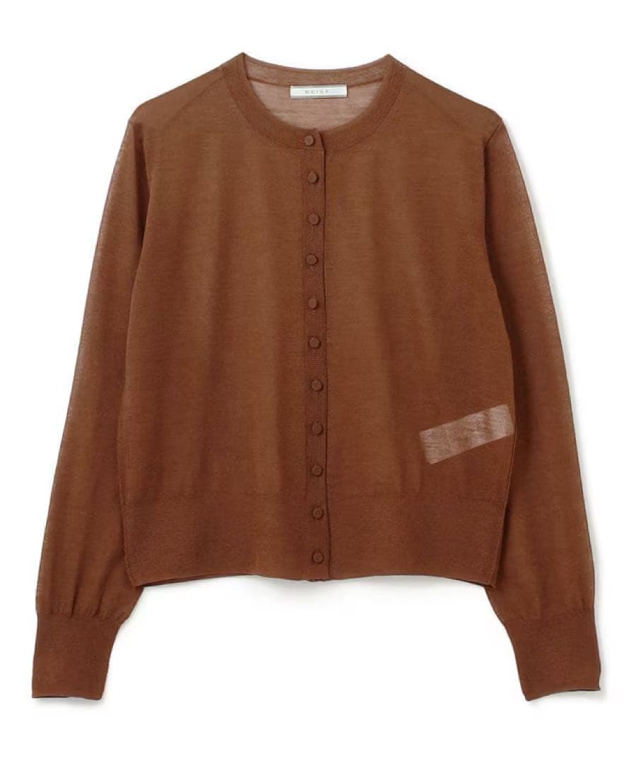 ♡新品♡BEIGE,CADDO / シアーウールカーディガン
