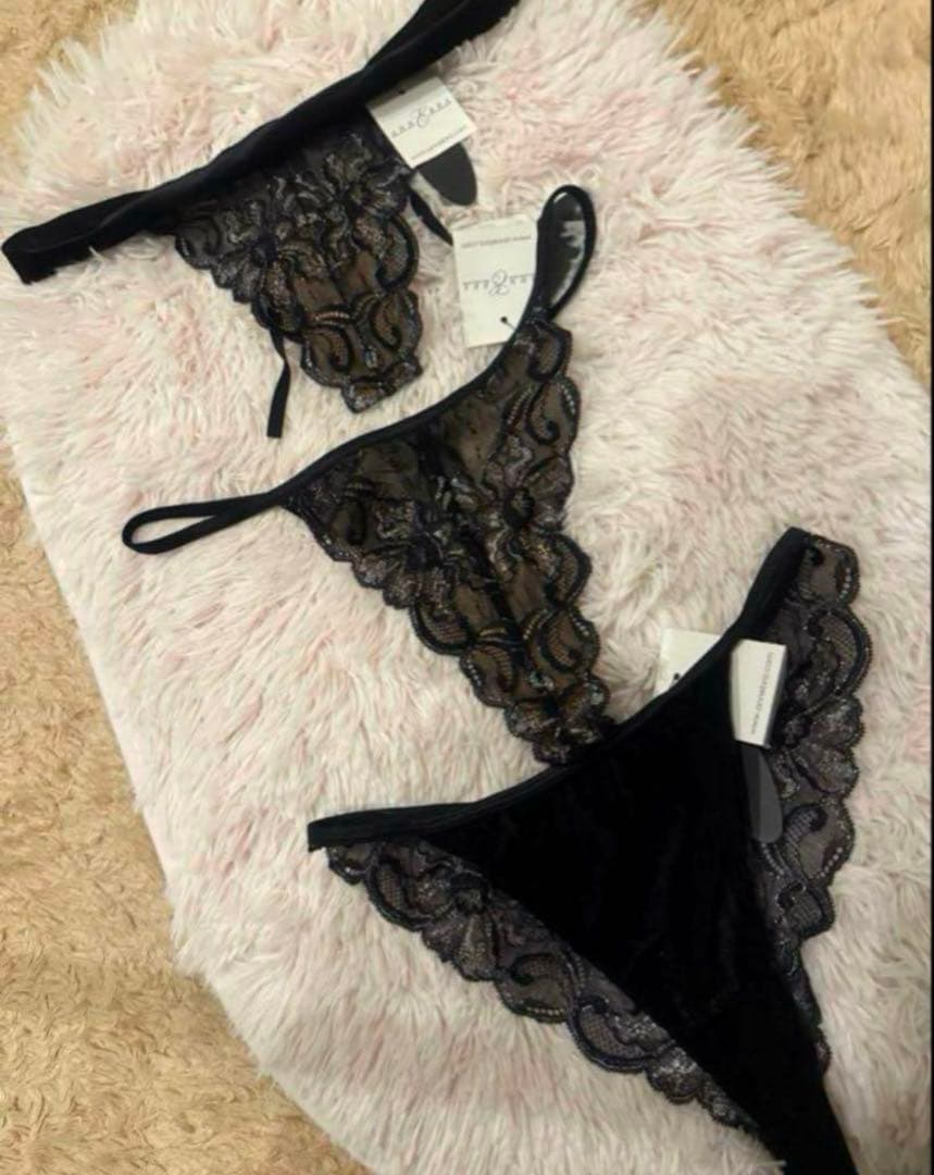 仮専用【モデル掲載 ④点ベロア×上品レース】75E annebra アンブラ