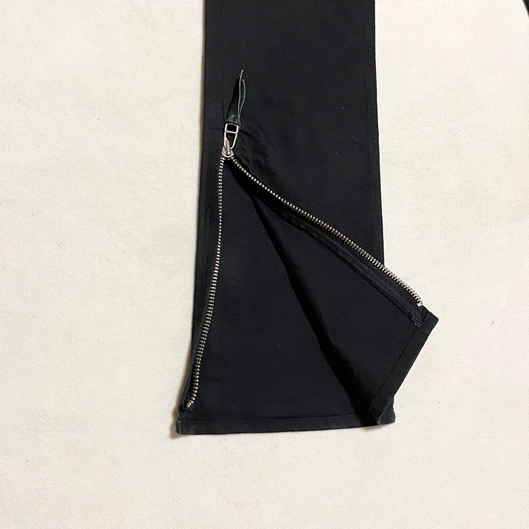 SKULL FLIGHT スカルフライト レザーポケット ブーツカット y2k