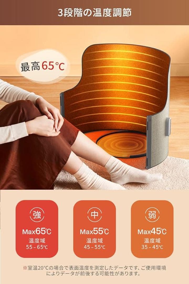 ✨ パネルヒーター ✨デスクヒーター 【筒型 360°発熱&節電対策】