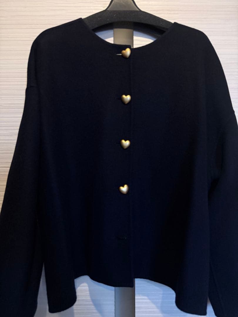 Gypsohila 2way  Pulloverハートボタン　navy