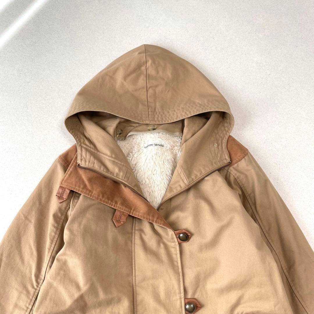 ツモリチサト ボアファーライナー付き モッズコート