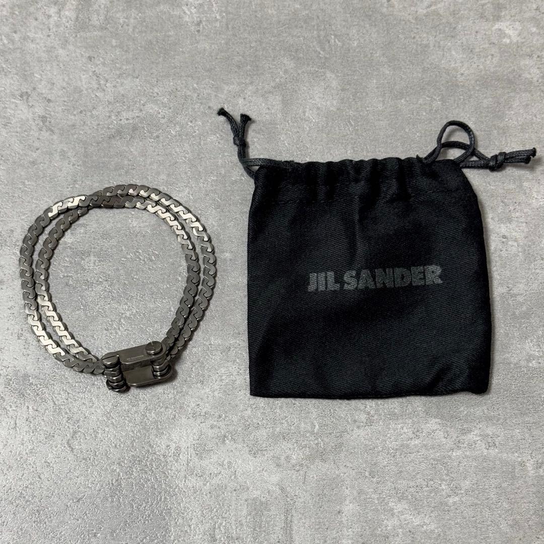 【未使用品】JIL SANDER シルバー チェーン ブレスレット