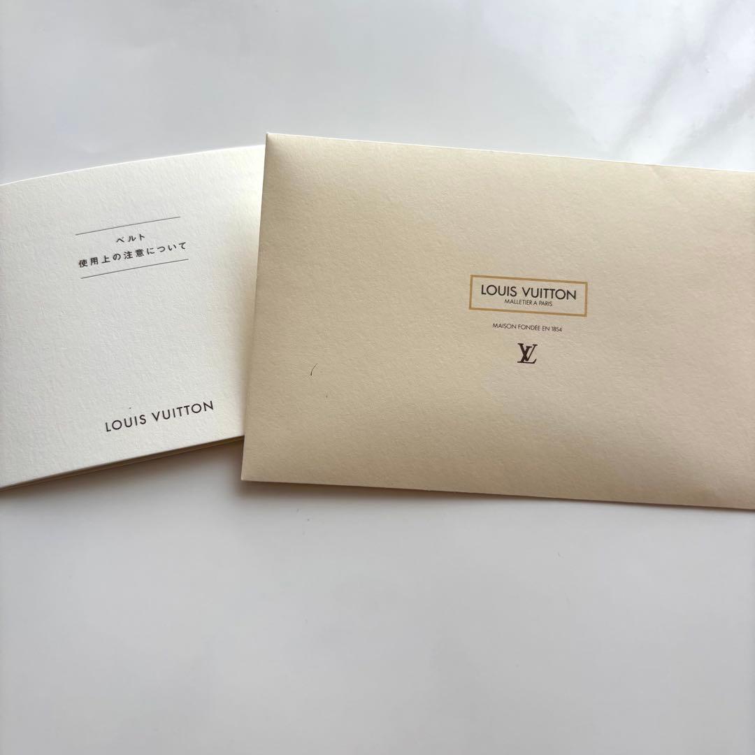 【美品】ルイヴィトンベルトLVイニシャル 黒LOUIS VUITTON