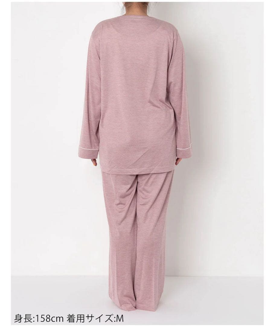 新品　ワコール　睡眠科学　シルク100%Mサイズ ピンク パジャマ 長袖