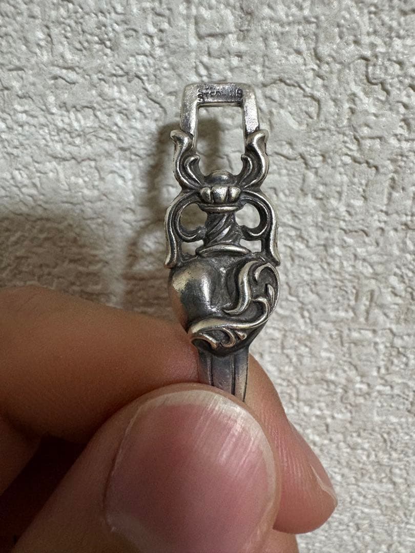 【1/20まで値引き中】クロムハーツ ハートダガー ペンダント 確実正規品