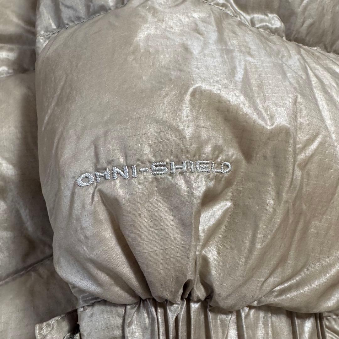 Columbia 00s puffy jacket ベージュLドローコード短丈