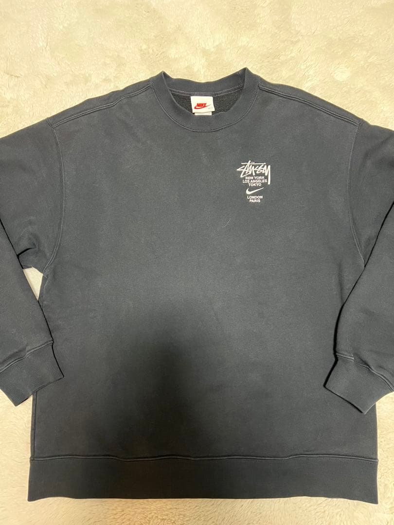 【美品】Stussy Nike 裏起毛スウェット ブラック　Mサイズ　最終価格