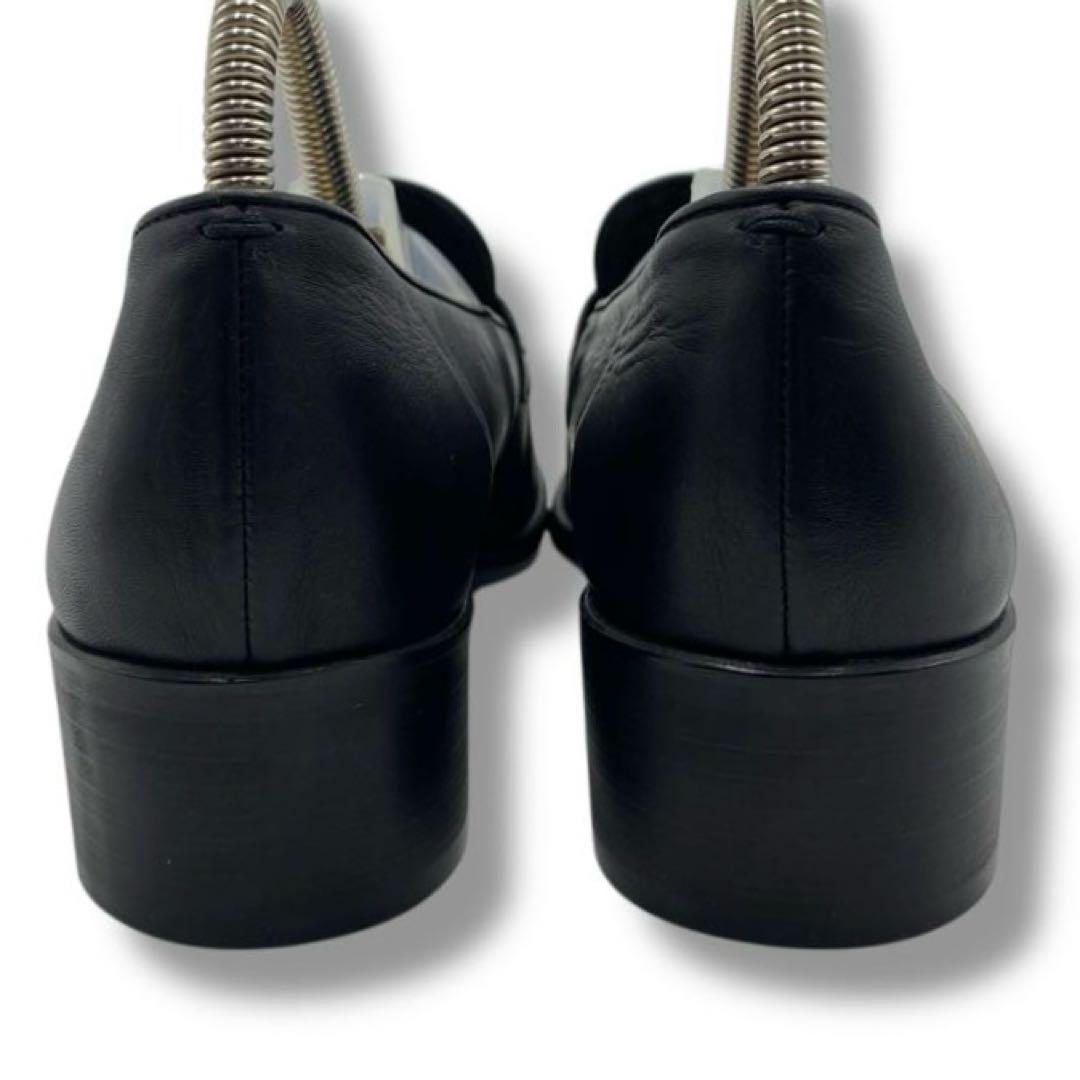 美品 MHL マーガレットハウエル レザー ヒール パンプス 革靴 ローファー