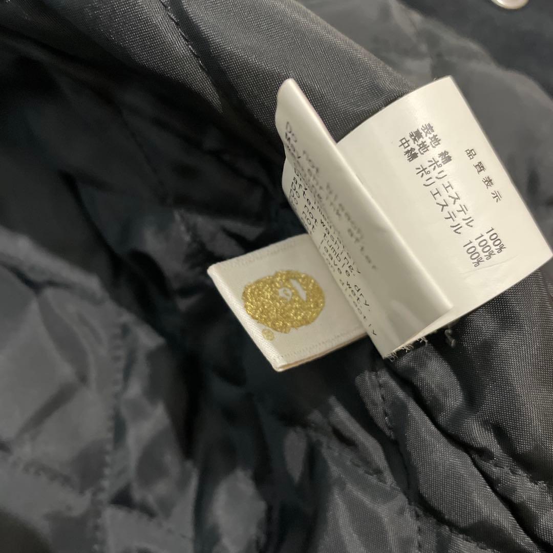 【最終値下げ】アベイシングエイプ シャーク　キルティング　スタジャン　レディース